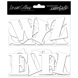 Signature Essentials Chipboard Alphas