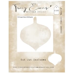 "Tracy Evans - SS006 - Snippet Stencil ""Bauble"" 4 x 4 inch