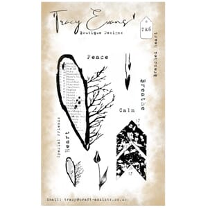 Tracy Evans - TE006 - Branched Heart (A6 stamp)