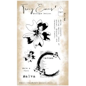 Tracy Evans - TE008 - Malva (A6 Stamp)