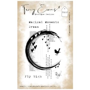 Tracy Evans - TE012 - Shadowed Elements (A7 Stamp)