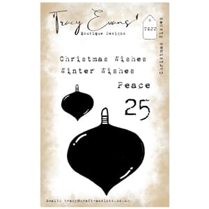 Tracy Evans - TE022 - Christmas Wishes (A7 Stamp)