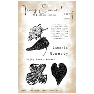 Tracy Evans - TE028 - Honesty (A6 Stamp)