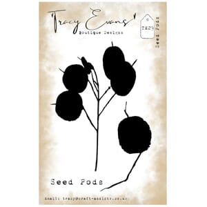 Tracy Evans - TE029 - Seed Pods (A7 Stamp)