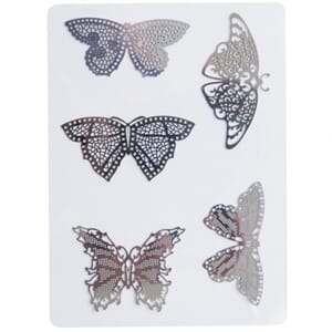 Butterfly Embelishments - 5 Metal Butterlfys