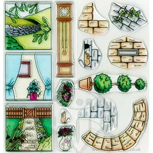 Country Cottage & Through the window stamp set