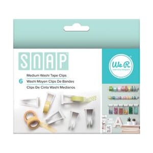 Washi Tape Clips - We R - Snap Storage - Medium 6 Piece